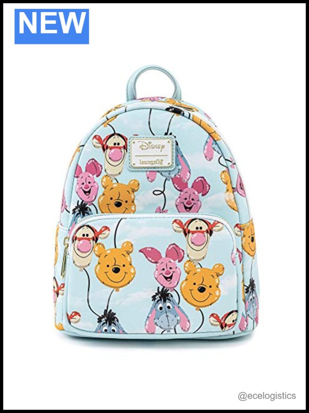 Loungefly Disney Winnie the Pooh Double Strap Shoulder Bag Faux Leather Purse